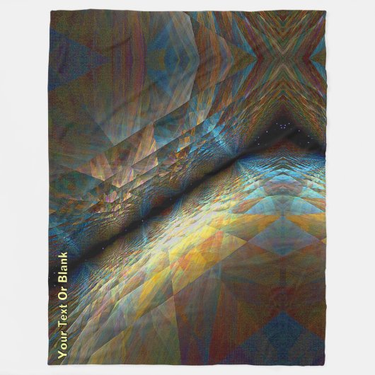 Parallelle vlakken fleece deken (Voorkant)