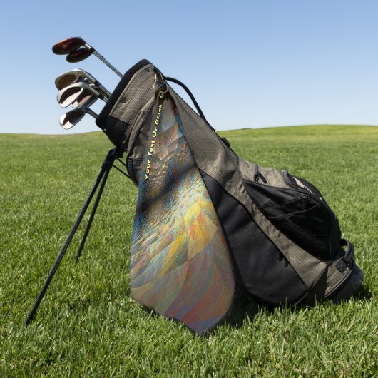 Parallelle vlakken golfhanddoek (Groen)