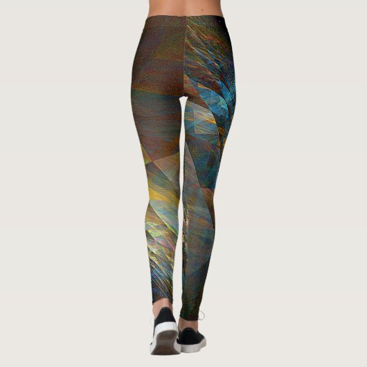 Parallelle vlakken leggings (Achterkant)