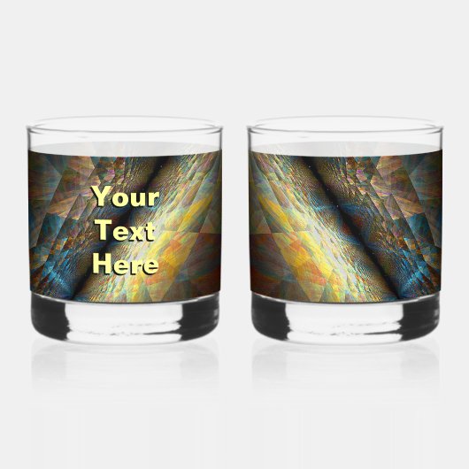 Parallelle vlakken whisky glas (Achterkant)