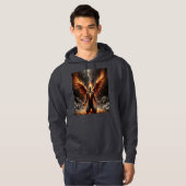ParallelRealms, Mannen zweet shirt. Phoenix Rebirt Hoodie (Voorkant volledig)