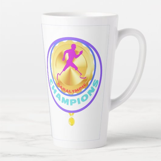 Paralympisch kampioen latte mok (Rechts)