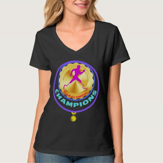 Paralympisch kampioen t-shirt (Voorkant)