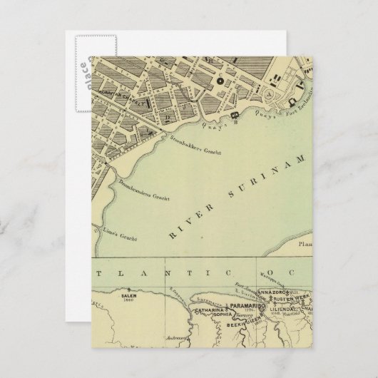 Paramaribo Suriname Briefkaart (Voorkant / Achterkant)