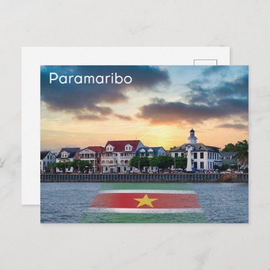Paramaribo - Suriname Briefkaart (Voorkant / Achterkant)