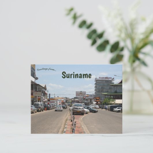Paramaribo Suriname Briefkaart (Staand voorkant)
