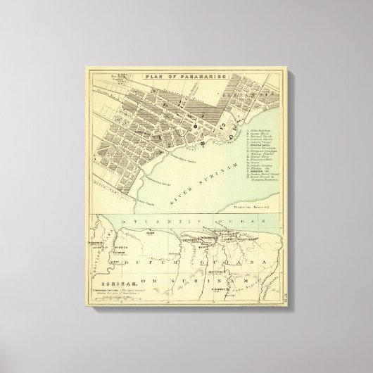 Paramaribo Suriname Canvas Afdruk (Voorkant)