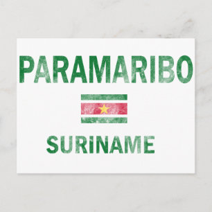 Paramaribo Suriname Design Briefkaart