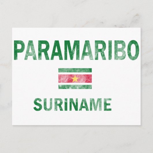 Paramaribo Suriname Design Briefkaart (Voorkant)