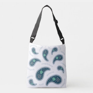 Paramecia Paisley Biologie Wetenschap Microbe Lich Crossbody Tas