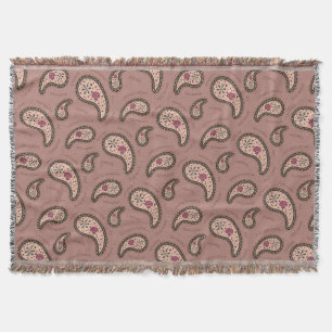 Paramecia Paisley Biologie Wetenschap Mocha Deken