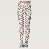 Paramecia Paisley Biology Science White Leggings (Voorkant)
