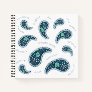 Paramecia Paisley Protozoaire Biologie Cute Wetens Notitieboek