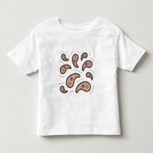 Paramecia Paisley Protozoan Biologie Wetenschap Kinder Shirts