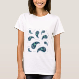 Paramecia Paisley Protozoan Biologie Wetenschap Li T-shirt