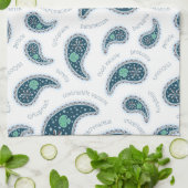 Paramecia Paisley Protozoan Biology Cute Science Theedoek (Gevouwen)