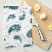 Paramecia Paisley Protozoan Biology Cute Science Theedoek (Quarter Fold)