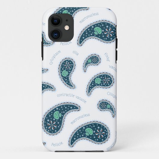 Paramecia Paisley Protozoan Biology Science Case-Mate iPhone Case (Achterkant)