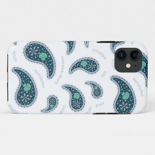 Paramecia Paisley Protozoan Biology Science Case-Mate iPhone Case (Achterkant (horizontaal))