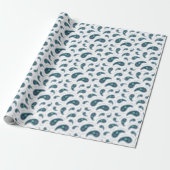 Paramecia Paisley Protozoan Biology Science Wrappi Cadeaupapier (Uitgerold)