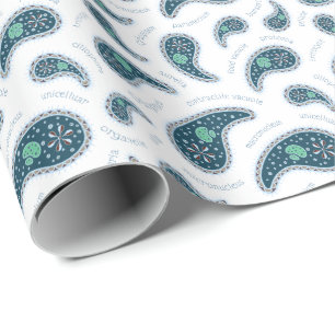 Paramecia Paisley Protozoan Biology Science Wrappi Cadeaupapier