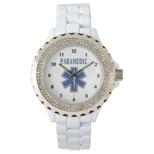 Paramedic Blue Star of Life Horloge (Voorkant)
