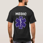 Paramedic Custom EMT EMS 911 T-Shirt (Achterkant)