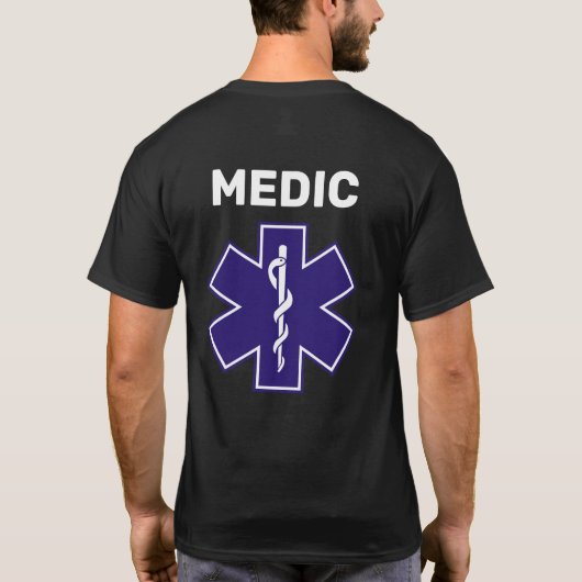 Paramedic Custom EMT EMS 911 T-Shirt (Achterkant)