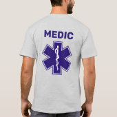Paramedic Custom EMT EMS 911 T-Shirt (Achterkant)