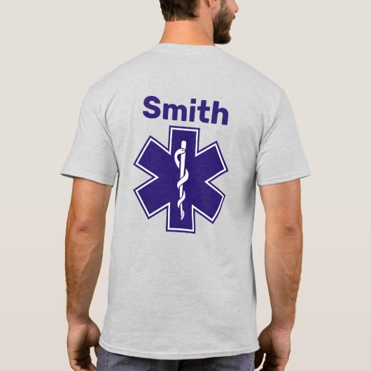 Paramedic Custom EMT EMS 911 T-shirt (Achterkant)