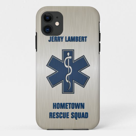 Paramedic Deluxe Naam Sjabloon Case-Mate iPhone Case (Achterkant)