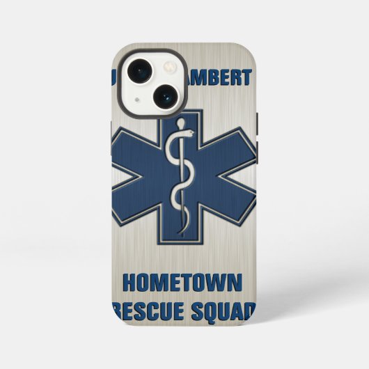 Paramedic Deluxe Naam Sjabloon iPhone Hoesje (Achterkant)