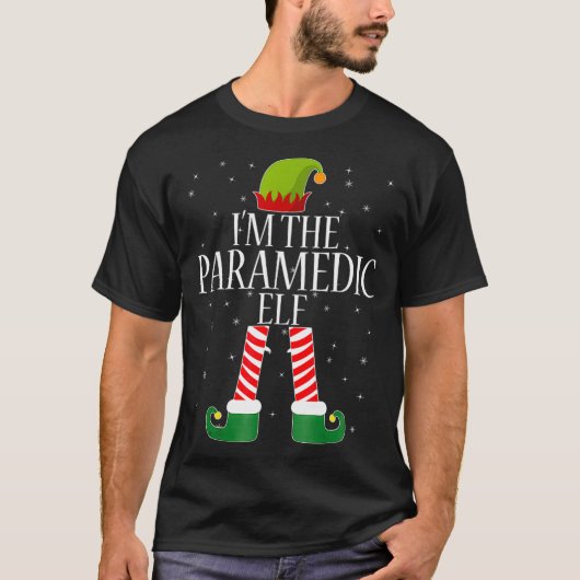 Paramedic Elf Tshirt Funny Kerstmis T-shirt (Voorkant)