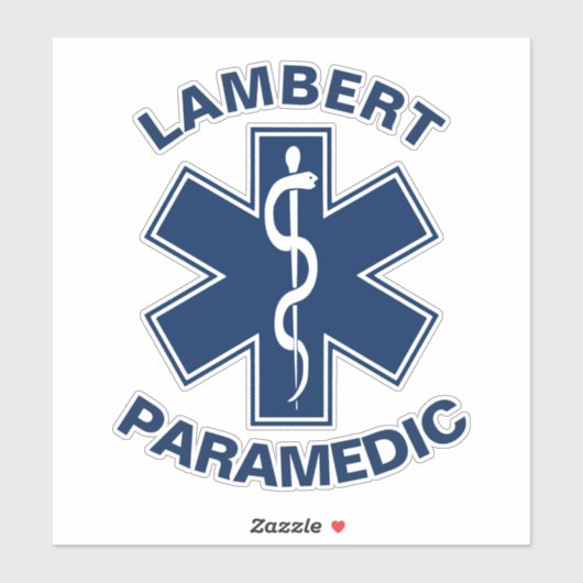 Paramedic EMT Aangepast Sticker (Vel)