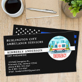 Paramedic EMT Ambulance Service Custom Emblem Logo Visitekaartje