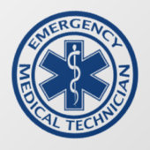 Paramedic EMT EMS Window Cling Raamsticker (Vel)