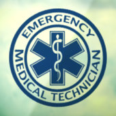 Paramedic EMT EMS Window Cling Raamsticker (Vel 3)