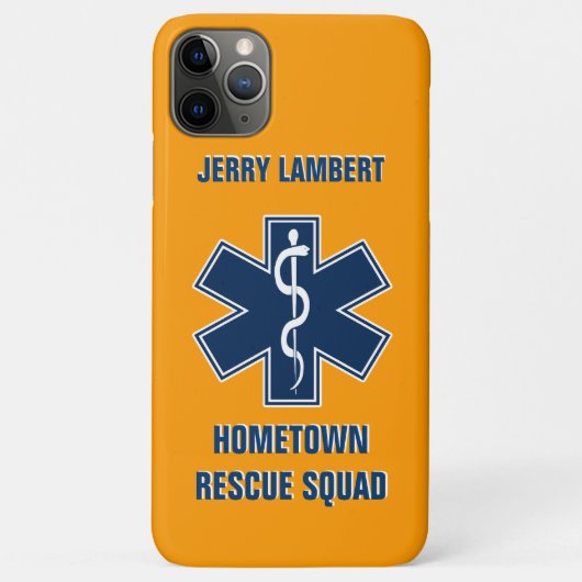 Paramedic EMT Name Sjabloon Case-Mate iPhone Case (Achterkant)