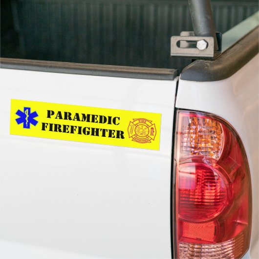 PARAMEDIC-FIREFIGHTER - bumpersticker (Op Truck)