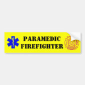 PARAMEDIC-FIREFIGHTER - bumpersticker (Voorkant)