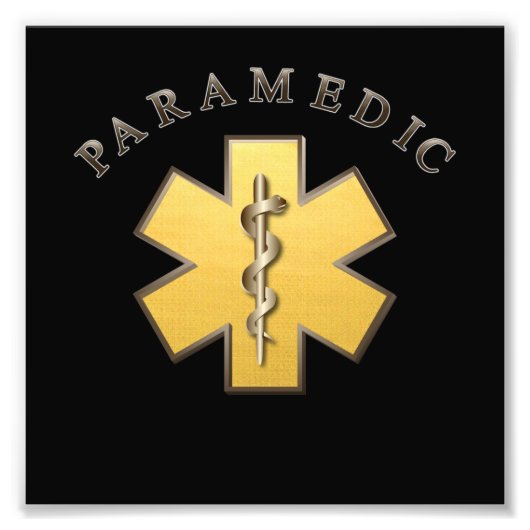Paramedic Foto Afdruk (Voorkant)