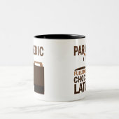 Paramedic Gift (Funny) Chocolate Tweekleurige Koffiemok (Center)