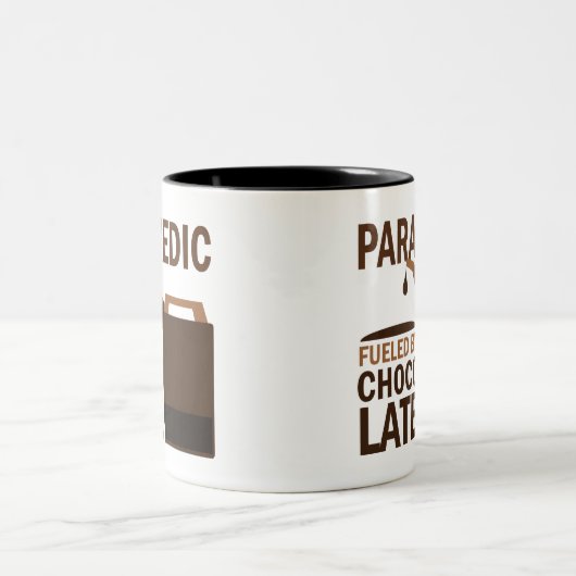 Paramedic Gift (Funny) Chocolate Tweekleurige Koffiemok (Center)