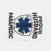 Paramedic Husband Proud Husband Of An Paramedic  Fleece Deken (Voorkant (Horizontaal))