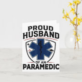 Paramedic Husband Proud Husband Of An Paramedic  Kaart (Gele Bloem)
