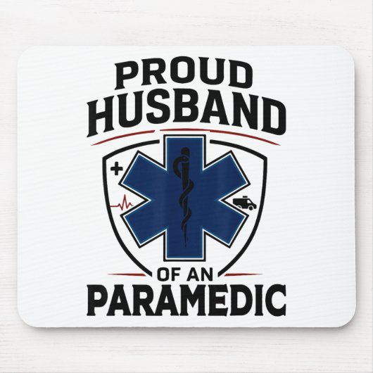Paramedic Husband Proud Husband Of An Paramedic  Muismat (Voorkant)