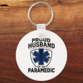 Paramedic Husband Proud Husband Of An Paramedic Sleutelhanger (Voorkant)