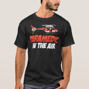 Paramedic in de luchtmachtpiloot Helicopte T-shirt