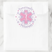 Paramedic Princess Ronde Sticker (Tas)