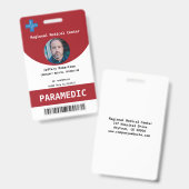 Paramedic Security ID Badge (Voor- en achterkant)